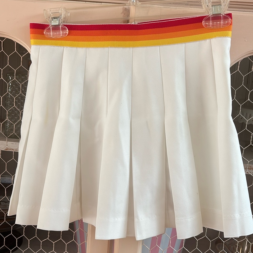 Wilson Forever 21 Tennis Skirt Women's Size S pleated Mini sunset colors